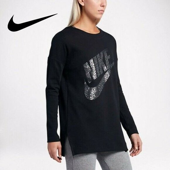 Nike Big Metallic Logo Crewneck Sweatshirt - Medium - Picture 1 of 7